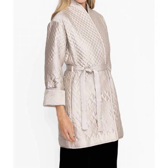 NEW JOHNNY WAS naoka quilted coat in champagne - Picture 2 of 4